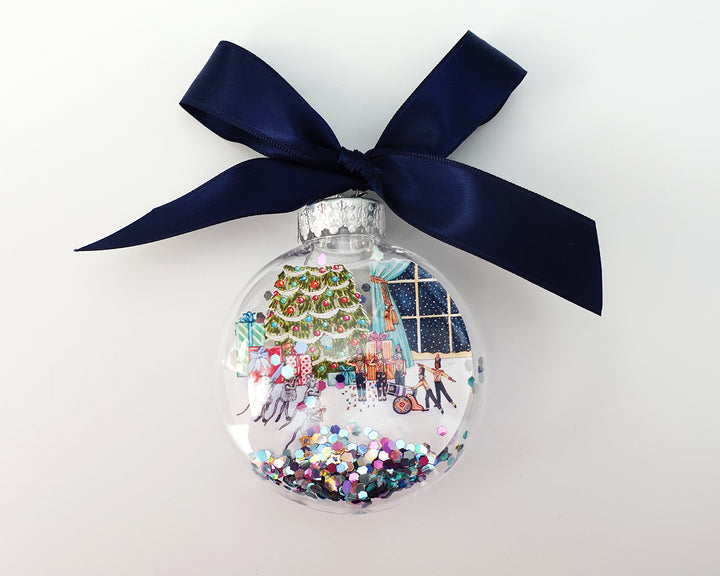 Mice & Soldiers Nutcracker Glitter Christmas Ornament