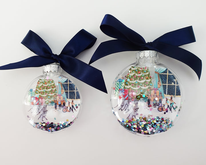 Mice & Soldiers Nutcracker Glitter Christmas Ornament