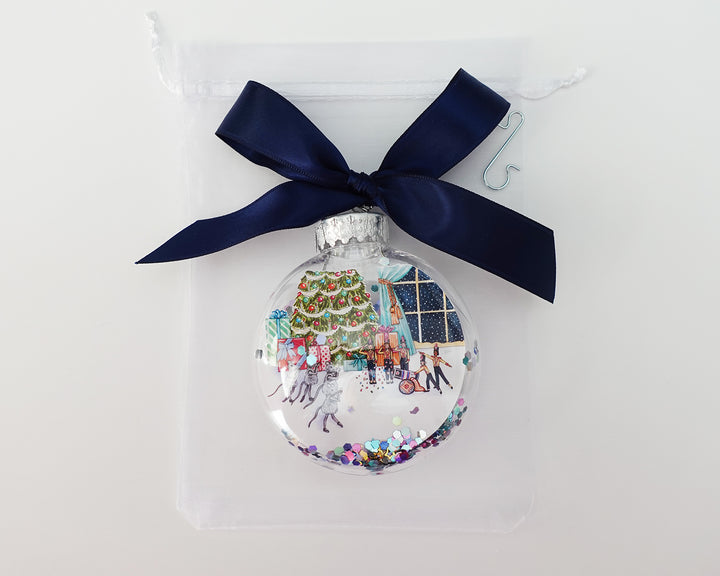 Mice & Soldiers Nutcracker Glitter Christmas Ornament