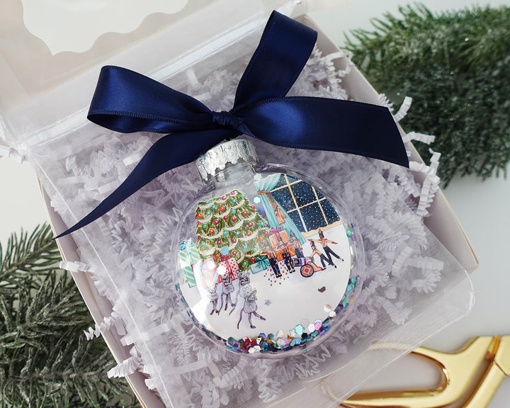 Mice & Soldiers Nutcracker Glitter Christmas Ornament