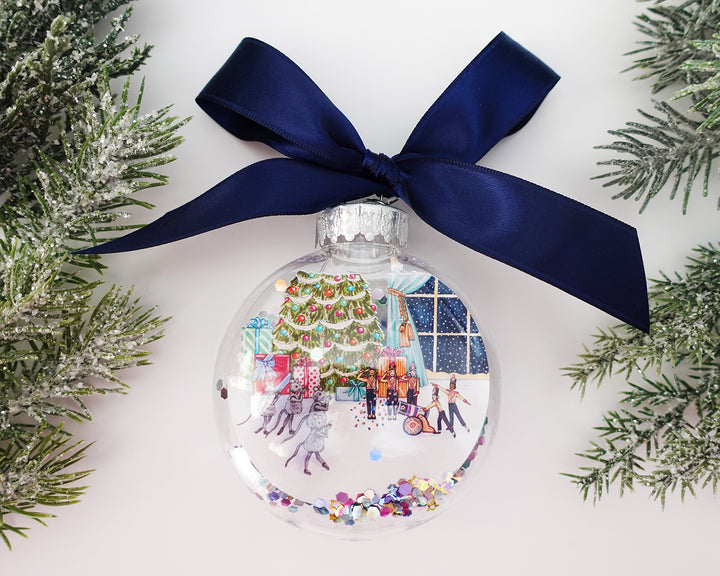 Mice & Soldiers Nutcracker Glitter Christmas Ornament