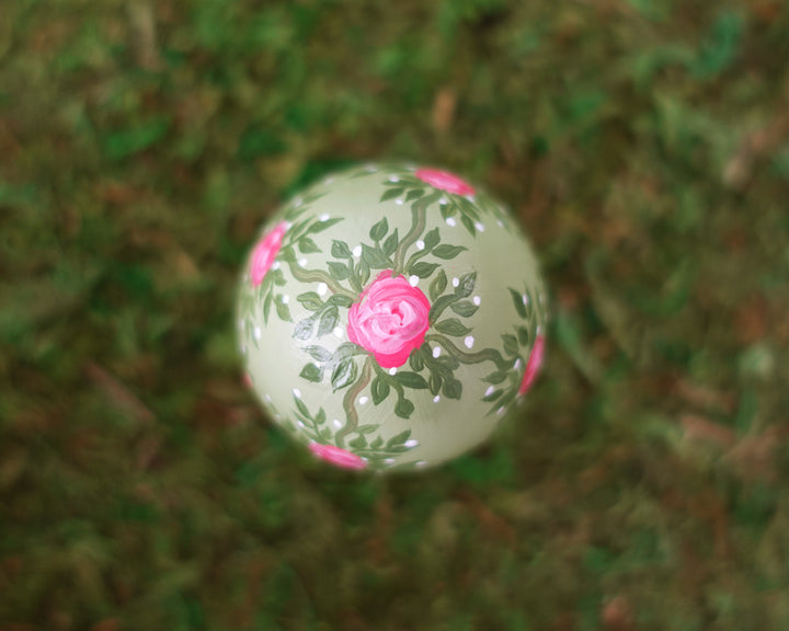 Mini Pink & Green Wallpaper Heirloom Egg