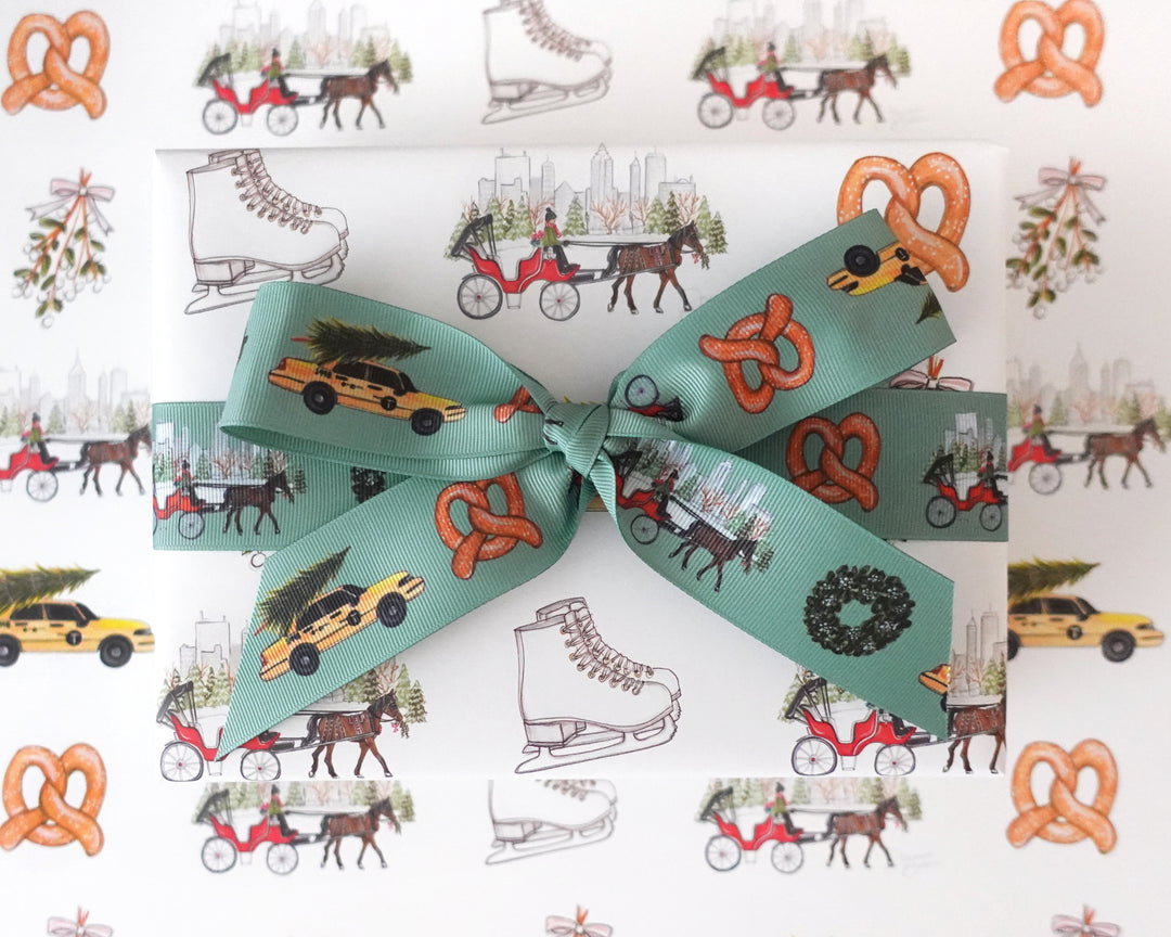 Christmas in New York Grosgrain Ribbon