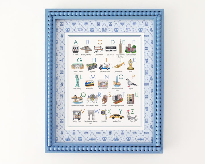 New York City Alphabet Art Print