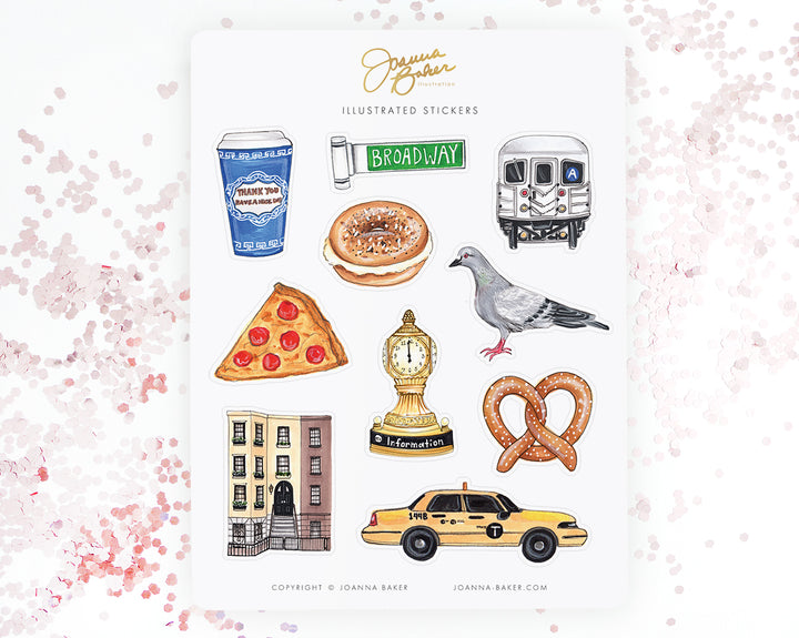 Jumbo New York City Favorite Things Stickers