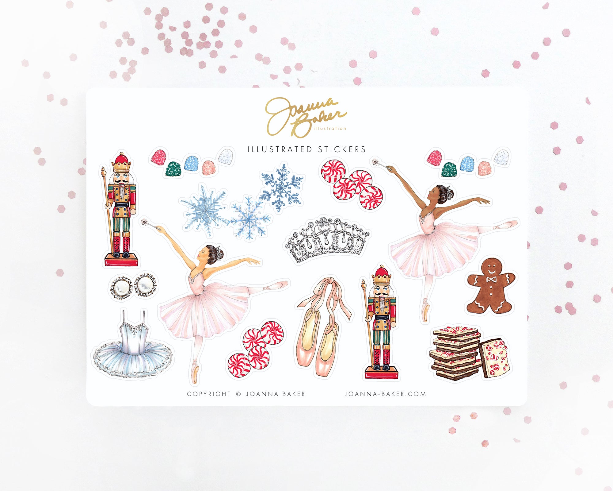 Nutcracker ballet stickers discount