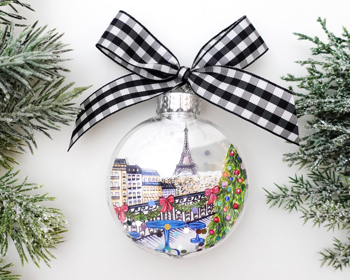 Create Your Own City Glitter Ornament Gift Set of 6