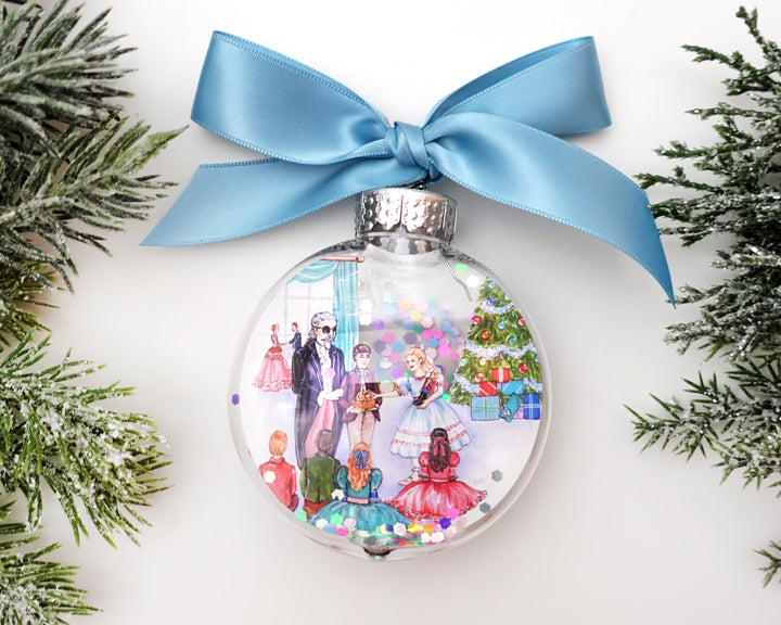 Create Your Own Nutcracker Glitter Ornament Gift Set of 6