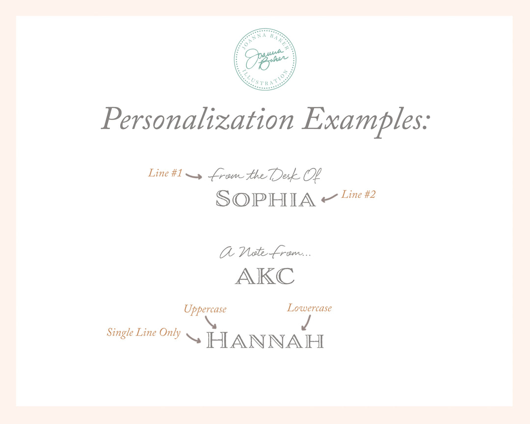 Holiday Lace Personalized Notepad