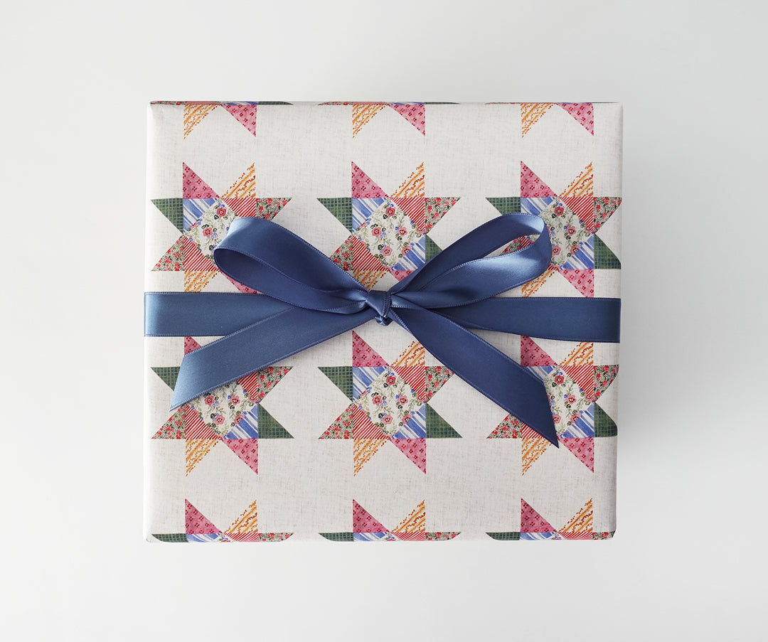 Quilted Star Gift Wrap Sheets
