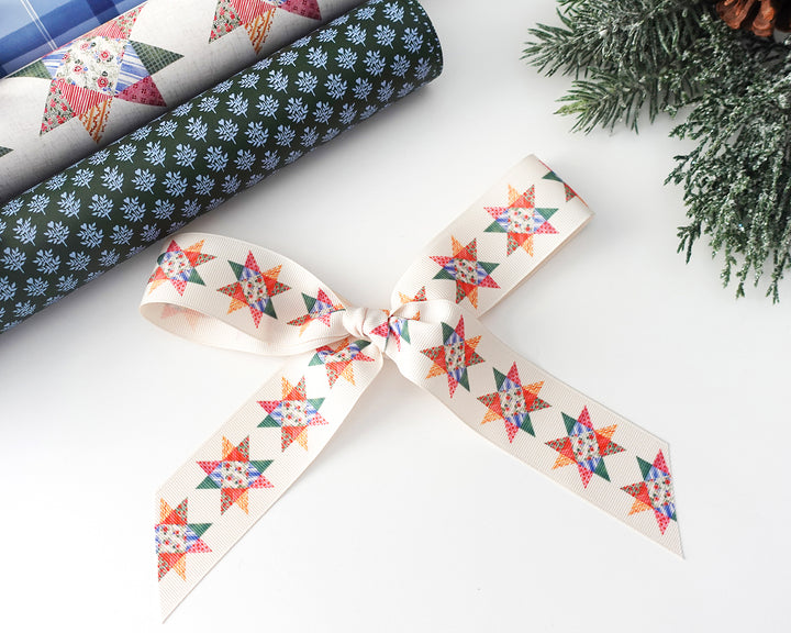 Quilted Star Grosgrain Ribbon