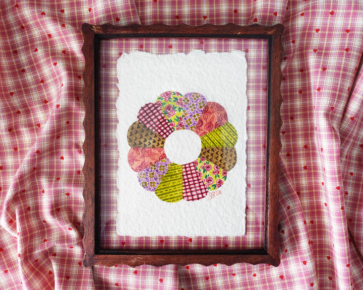 Raspberry Lime Quilt Block