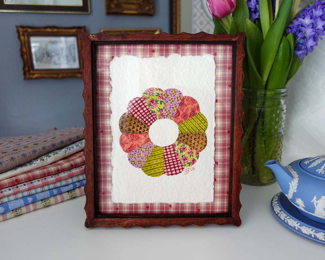 Raspberry Lime Quilt Block