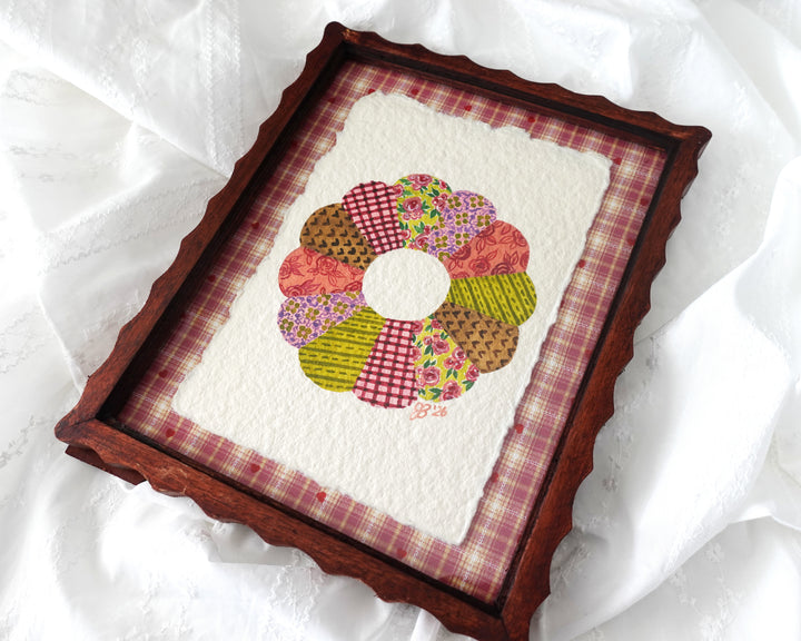 Raspberry Lime Quilt Block
