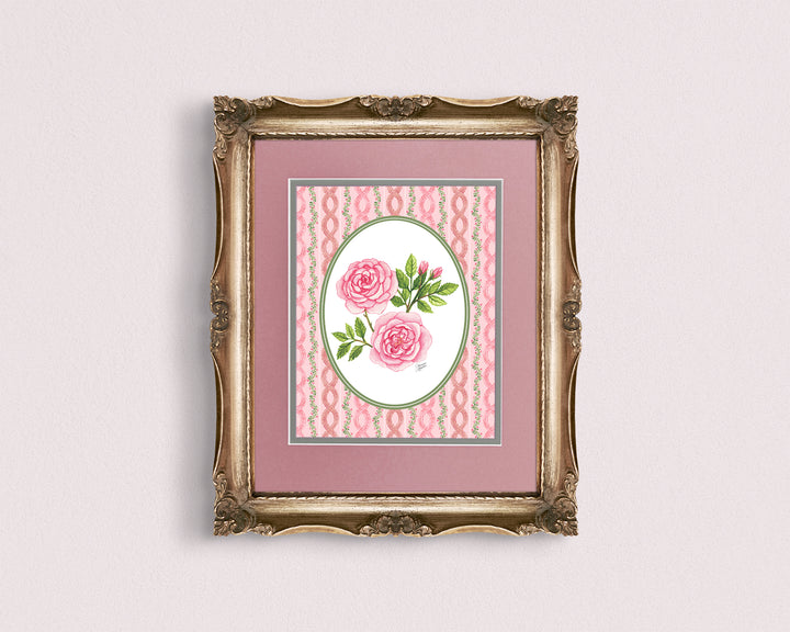 Rococo Ruffles & Roses Art Print