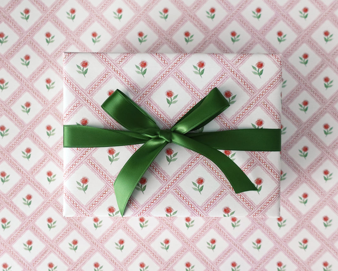 Rose Trellis Gift Wrap Sheets