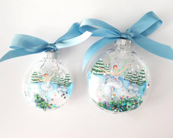 Snow Queen Nutcracker Glitter Christmas Ornament