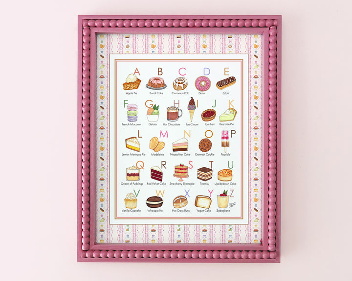 Sweet Treats Alphabet Art Print