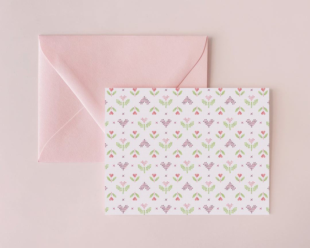 Valentines Folded Notecards
