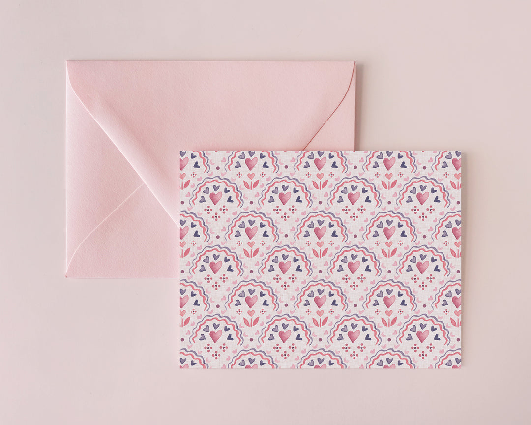 Valentines Folded Notecards