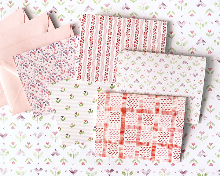 Valentines Folded Notecards