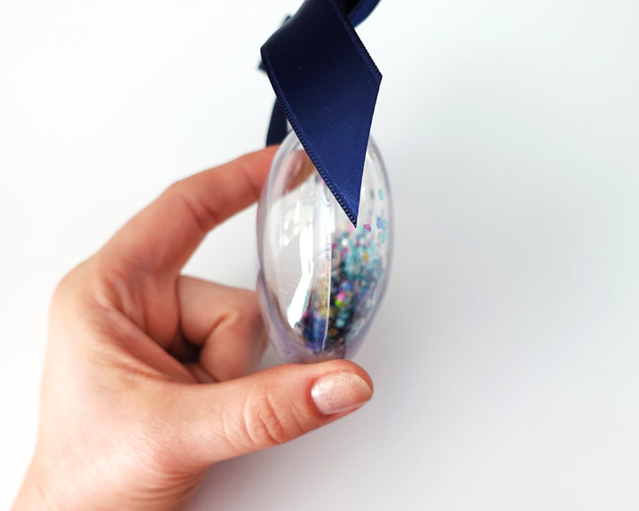 Washington Heights NYC Glitter Christmas Ornament