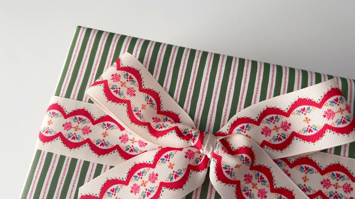 Holiday Lace Grosgrain Ribbon
