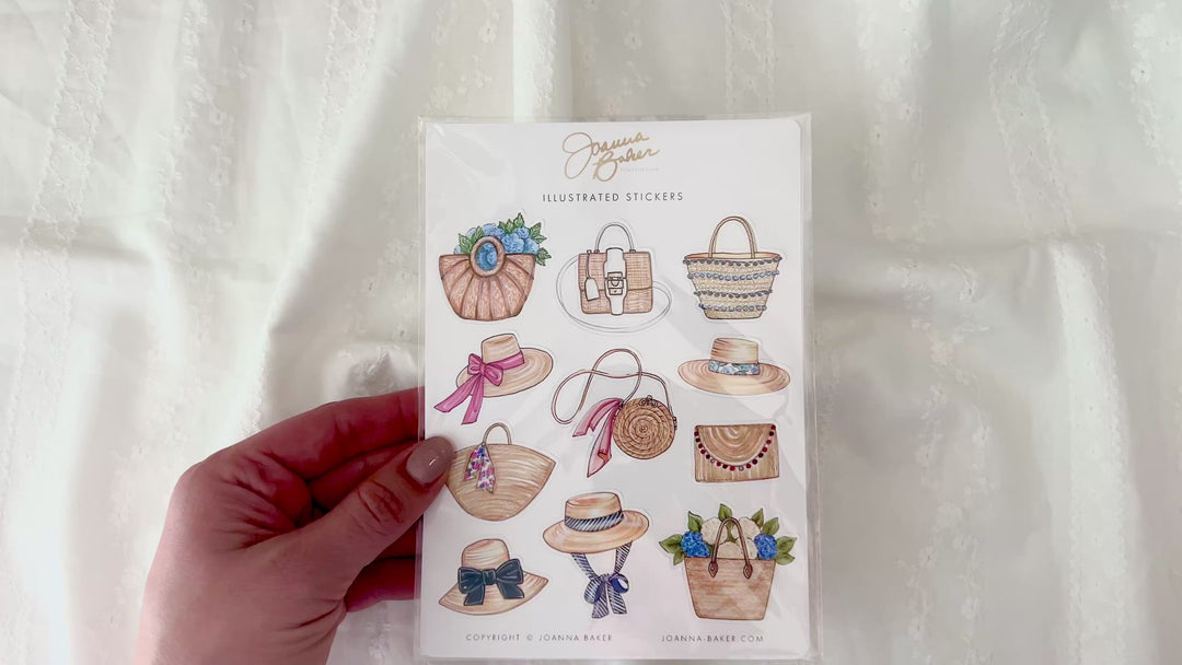 Basket Bag & Sunhat Stickers