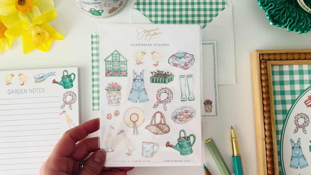 Cottage Garden Favorite Things Stickers