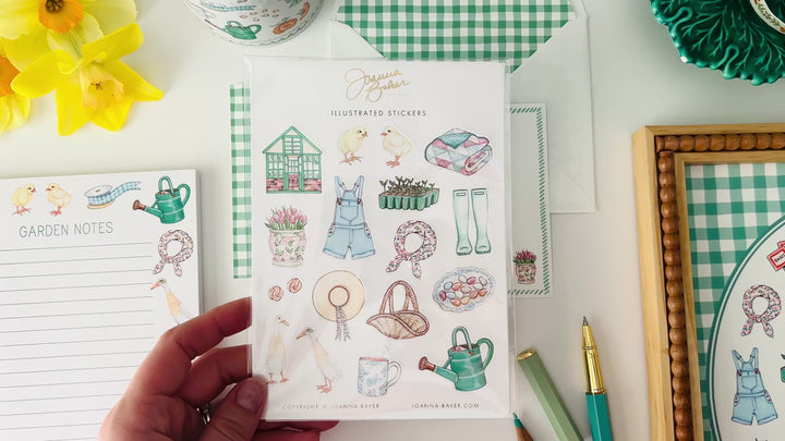 Cottage Garden Favorite Things Stickers