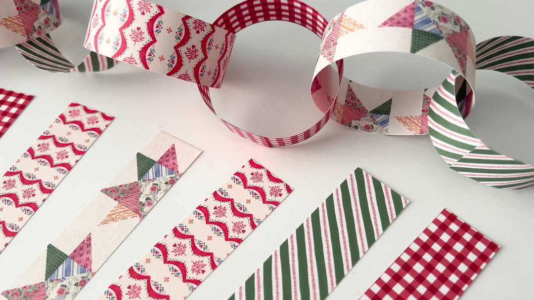 Holiday Paper Chain Garland Kit