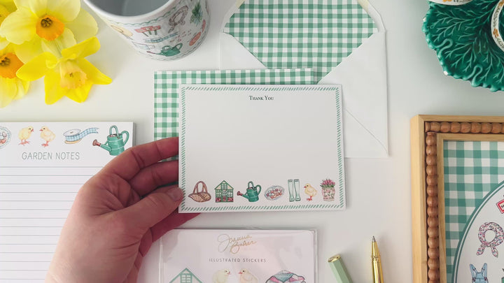 Cottage Garden Favorite Things Flat Note Cards
