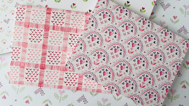 Valentines Folded Notecards