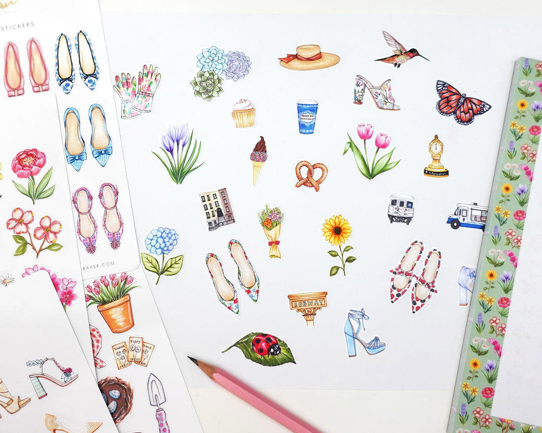 Blooming Flower Stickers