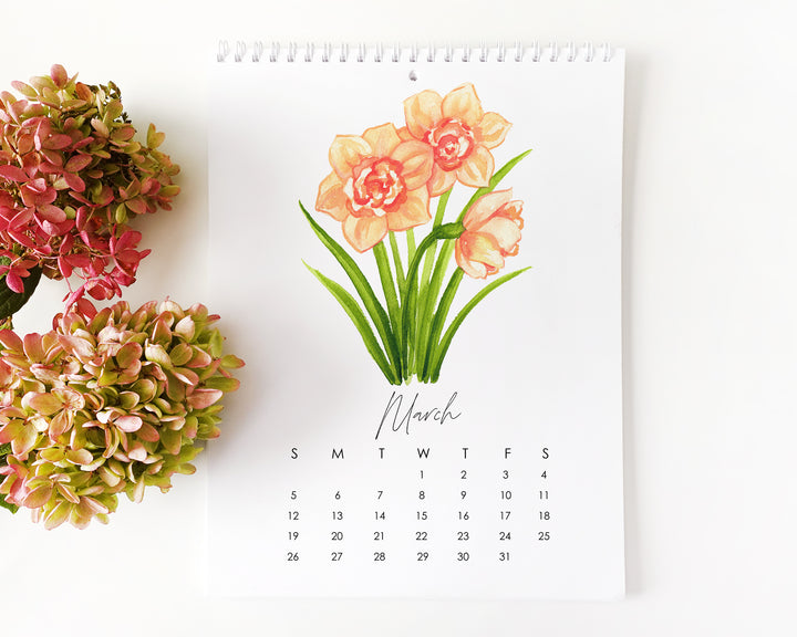 Watercolor Garden 2023 Wall Calendar