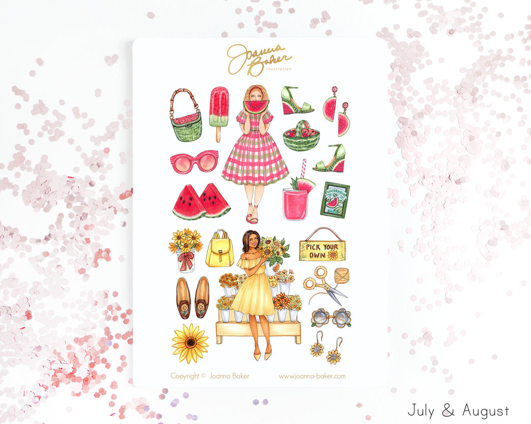 Favorite Things 2023 Garden Fruits & Flowers Planner Stickers