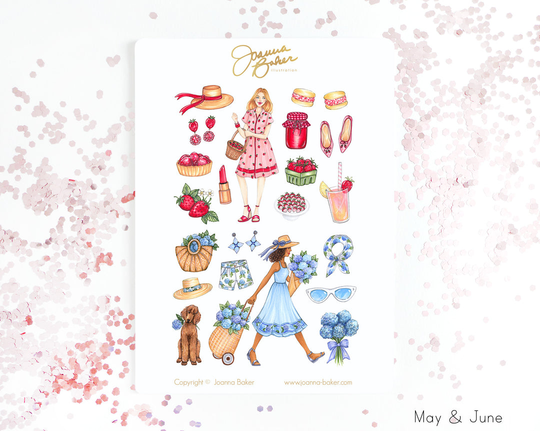 Favorite Things 2023 Garden Fruits & Flowers Planner Stickers