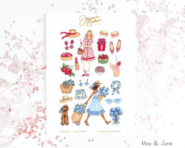 Favorite Things 2023 Garden Fruits & Flowers Planner Stickers