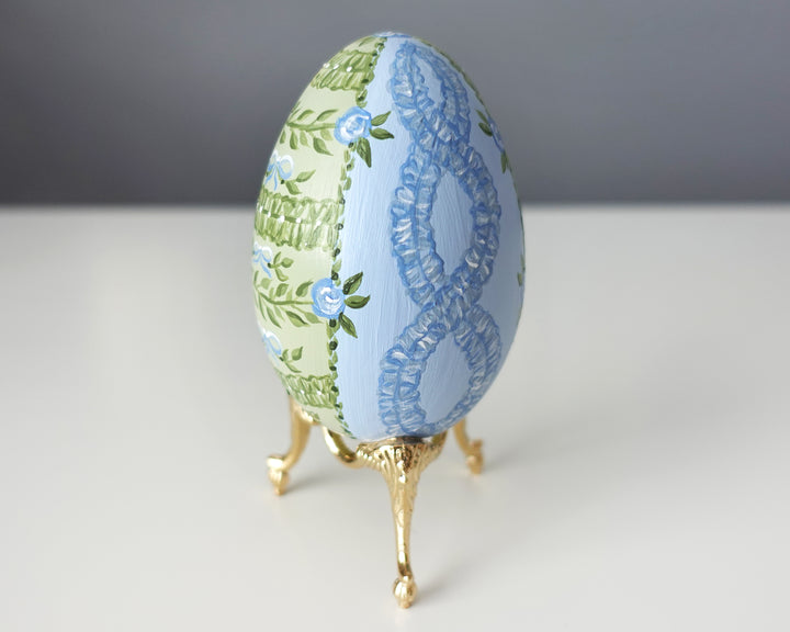 Blue Rococo Heirloom Egg