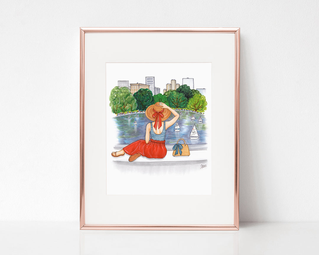 Central Park Boat Pond New York City Art Print