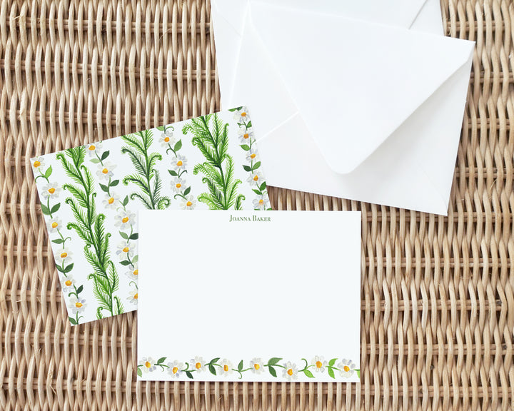 Daisy Chain Personalized Note Card Set
