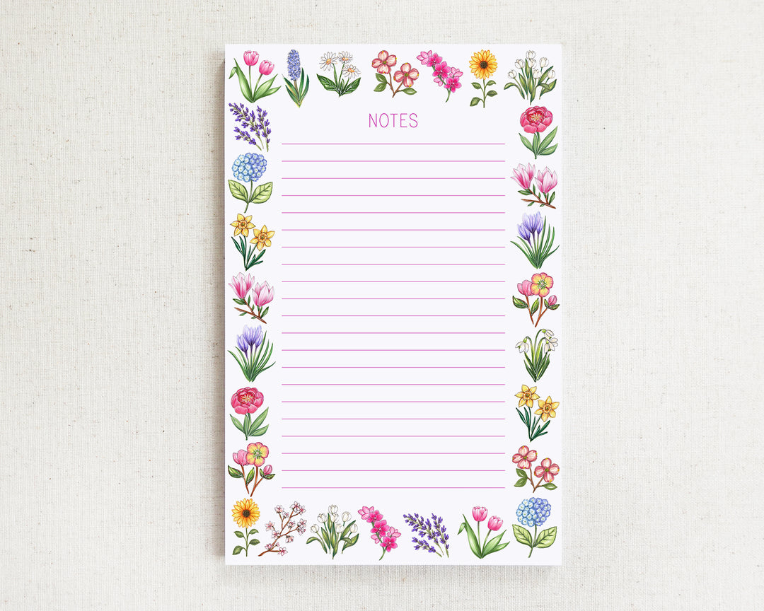 Blooming Flower Notepad