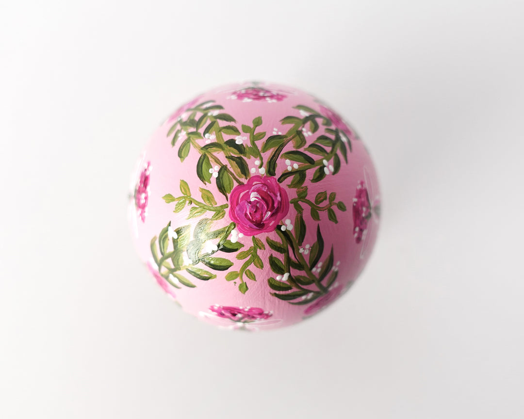 Pink Rose Garland Heirloom Egg