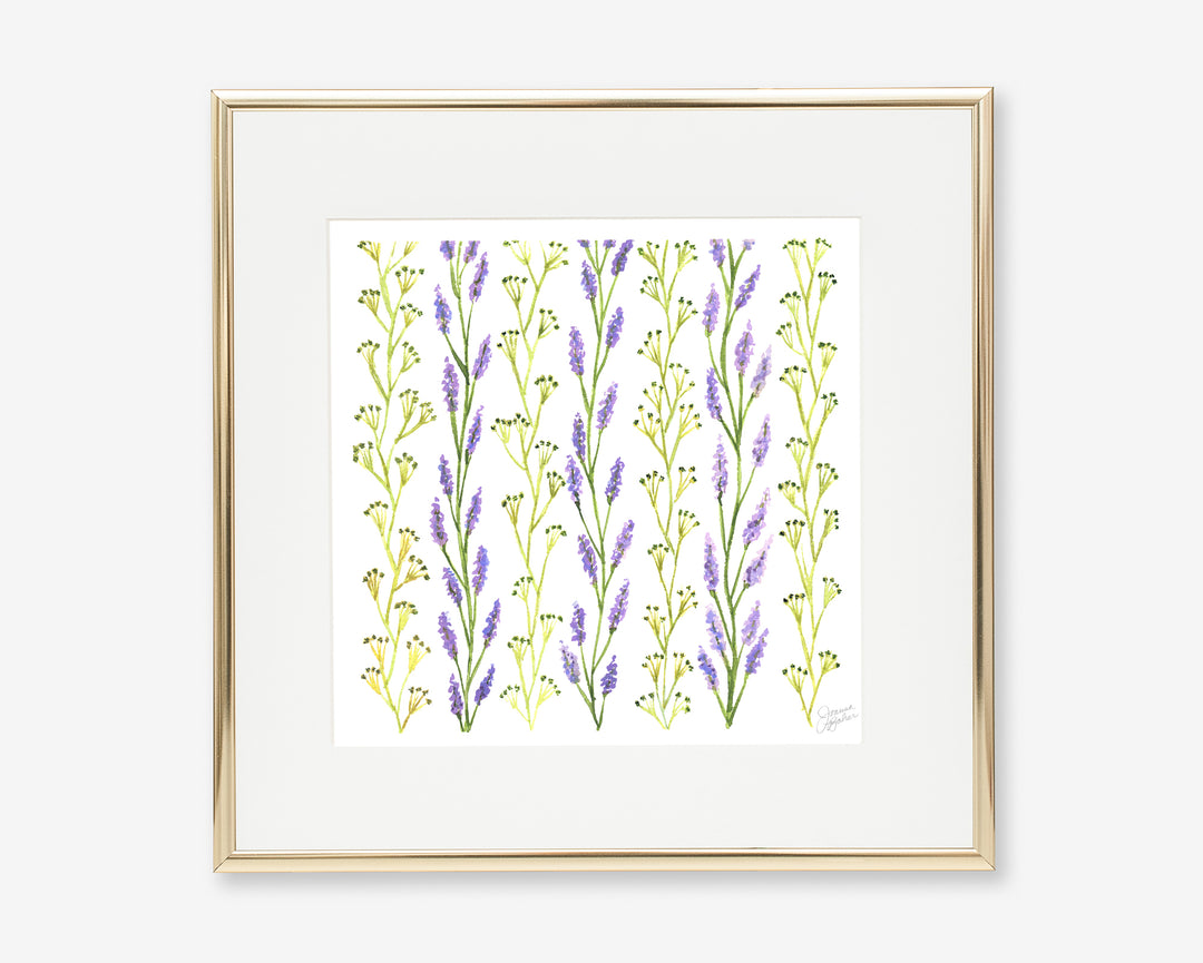 Lavender Rope Watercolor Art Print