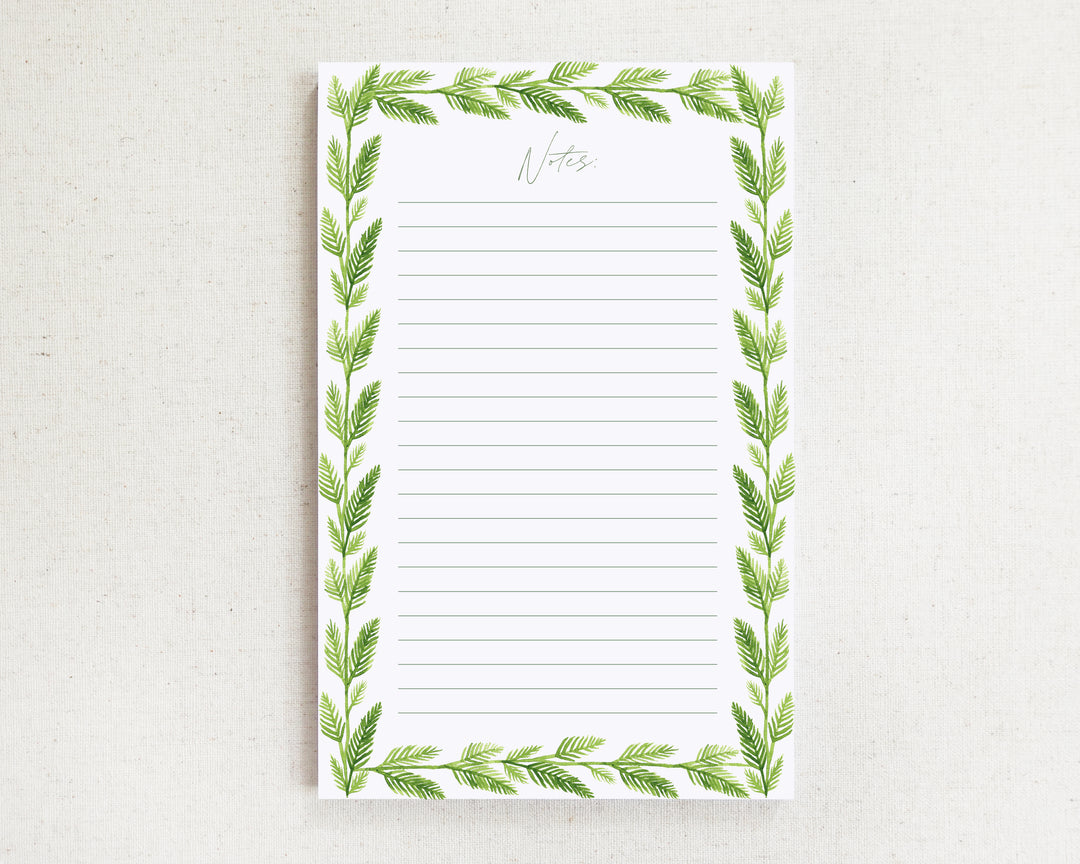 Palm Frond Personalized Notepad