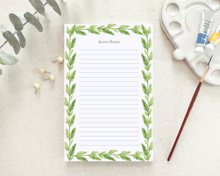 Palm Frond Personalized Notepad