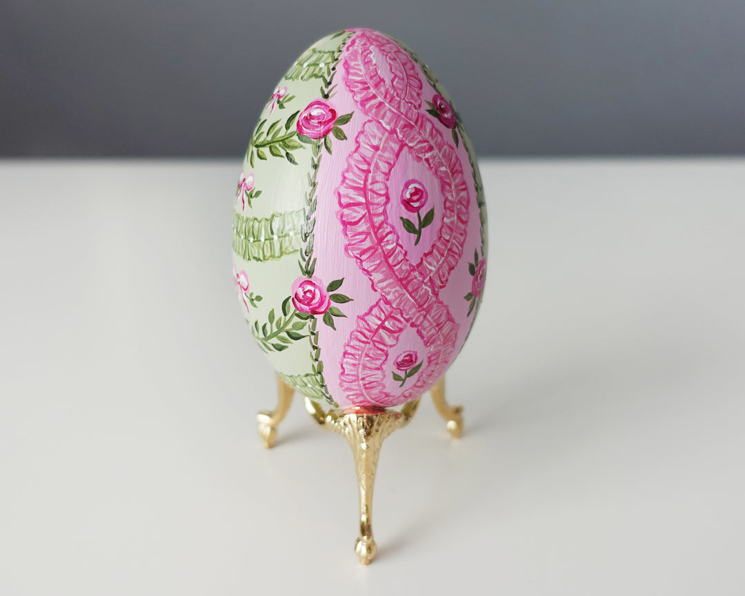 Pink Rococo Heirloom Egg