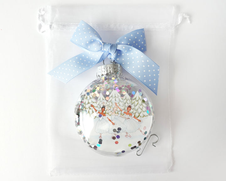Create Your Own Nutcracker Glitter Ornament Gift Set of 6