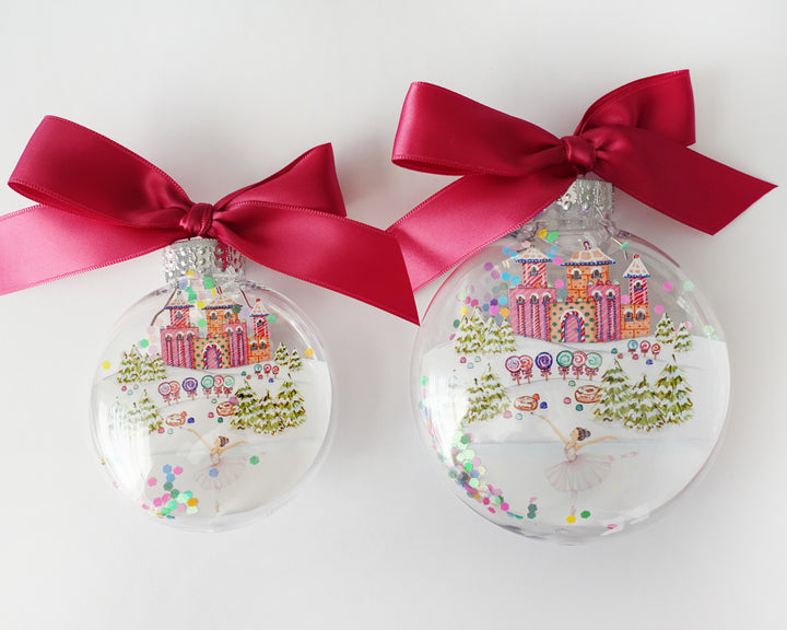 Sugar Plum Fairy Glitter Christmas Ornament