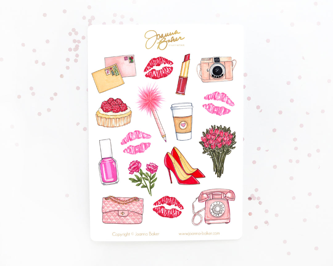 Valentine's Fashion Stickers